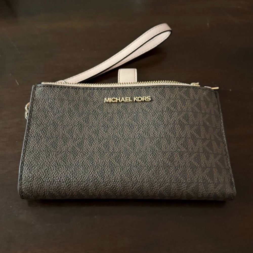 Michael Kors Dark Brown Wristlet